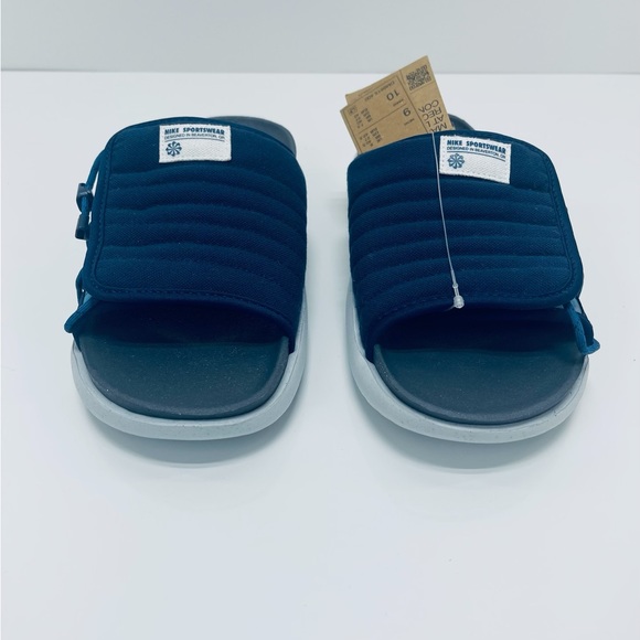 NIKE ASUNA 2 NEXT NATURA SANDAL UNISEX MEN SIZE 7= WOMEN SIZE 8 SHOES NAVY NEW - Picture 7 of 9